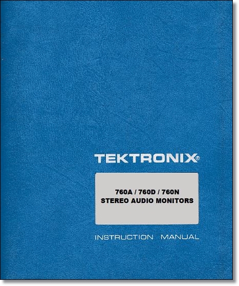 Tektronix 760A /D /N Instruction Manual - Click Image to Close